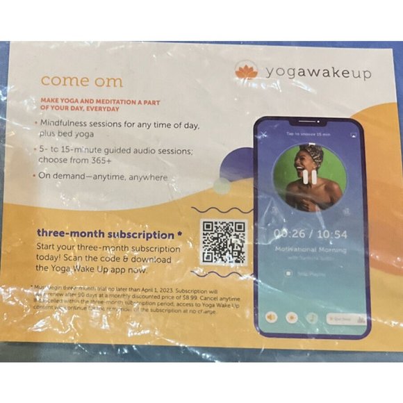 Yoga Wake Up Reliving Acupressure Neck Pillow Ombre Blue 13” x 8” New - Picture 2 of 5